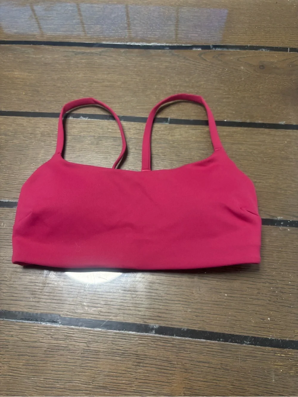 lululemon athletica Red Slim-Strap Sports Bra Top A/B MGTS
